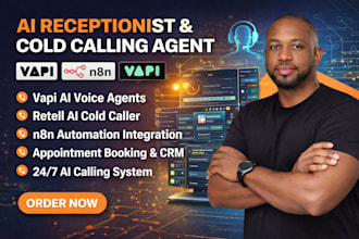 ai voice agent ai cold caller retell n8n ai calling agent vapi ai receptionist