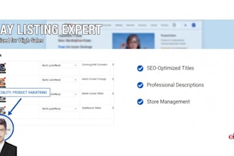 do professional ebay store management with SEO