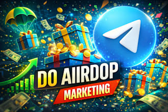 do airdrop marketing crypto telegram promotion  for your solana memecoin