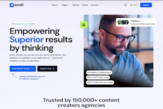 design squarespace startup website saas product website tech website