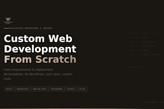 build your custom website from scratch
