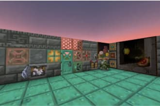 build a minecraft spawn, lobby, or server map