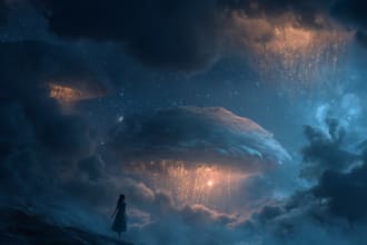 make a dreamy surreal or fantasy music cover