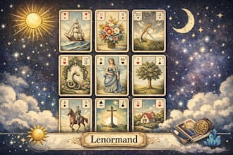 do a lenormand reading for you within 24 hours