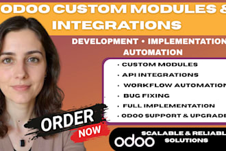 develop customize odoo modules implementation  website designing