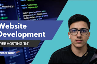 build a custom coded website and host