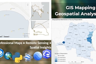 do gis mapping, geospatial analysis, satellite remote sensing analysis