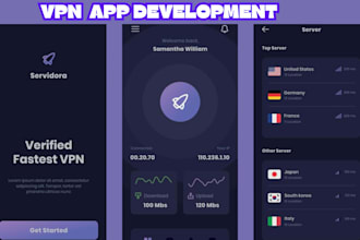develop VPN app for android with admin panel and admob ads or free servers