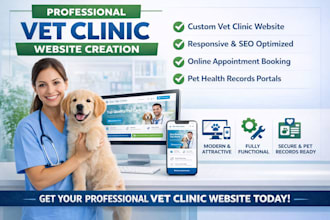 build a modern veterinary clinic website in wordpress