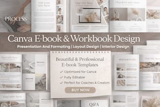 design a fitness guide, mental health ebook, self care journal or workbook