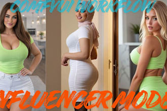 ai influencer ai model, lora training, ai fanvue model, ai dance video comfyui