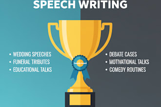 write a powerful, custom speech for any event or occasion