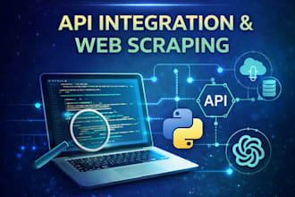 build python automation, web scraping and API integration