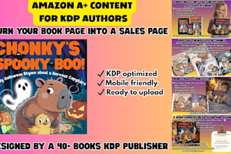 design professional amazon a plus content for KDP book listing