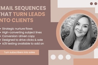 create a strategic email nurture sequence to generate leads