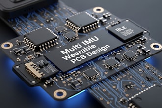 develop multi imu wearable pcb with ble, sensor fusion and motion tracking