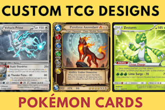 design trading cards pokemon card sport card tcg card template board game design