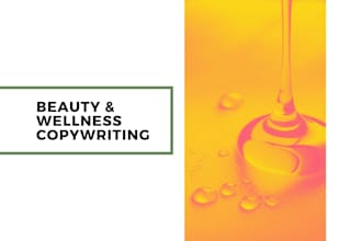 write your beauty and wellness copywriting