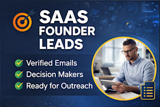 verified saas founder leads for cold email outreach