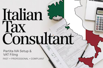 be your italian tax consultant for partita iva setup and vat filing