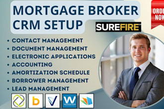setup mortgage brokers CRM jungo surefire bntouch velocify whiteboard lenderhome
