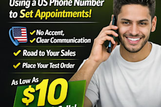 call your leads using US phone number and set appointments