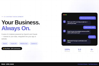 build an ai chatbot or integrate openai and gpt into your app or website