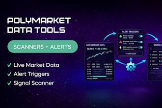 build a polymarket market data tool, scanner, or alert workflow