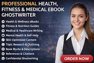 ghostwrite professional health fitness medical wellness ebook writer
