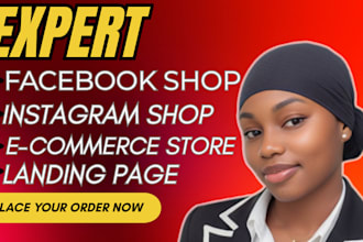 setup facebook shop ,tiktok ,instagram shop, for management