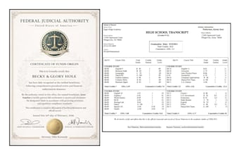 design duplicate high school diploma certificate university, college transcript