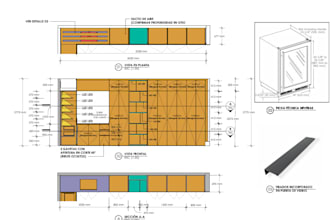 design custom cabinets with detailed shop drawings