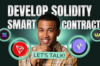 fix or develop solidity smart contract, erc20 token web3 dapp and crypto website