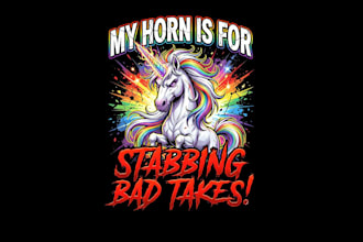 design high quality unicorn logo with unlimited revision