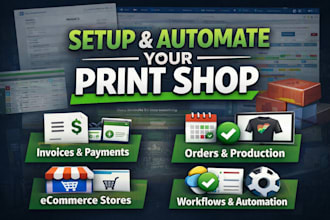 setup and automate your deconetwork print shop system