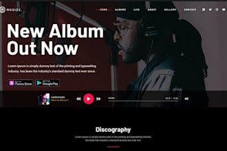 build music artist website music band website podcast media website dj website