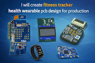 create fitness tracker health wearable pcb design for production