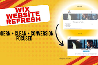 redesign and refresh your wix website professionally