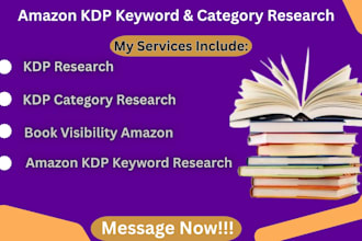 do amazon kdp niche research and book visibility keyword research