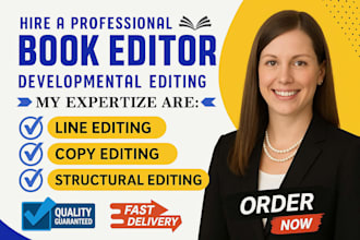 do developmental editing line edit proofread fiction non fiction book publishing