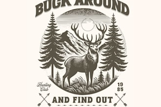 design high quality deer logo with unlimited revision