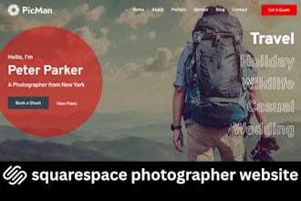 build squarespace portfolio brand website photography vidoegraphy websites