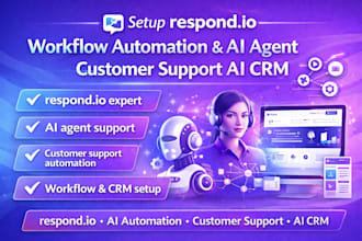 setup respond io respond io workflow automation ai agent customer support ai CRM