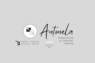 provide professional english to croatian translations