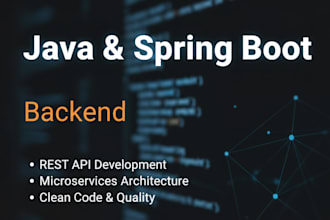 develop a rest API with spring and clean code with solid