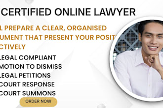 write a motion to dismiss or professional response to a US court summons
