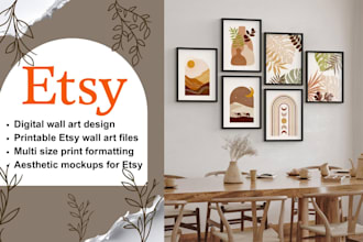 design unique digital products and custom digital art for your etsy shop