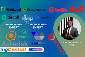 setup ringcentral aircall 3cx twilio grasshopper ghl openphone quo ivr a2p