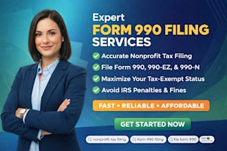 prepare US federal tax form 1040 1065 990 1120
