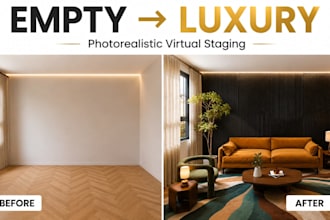 do photorealistic 3d interior rendering and virtual staging